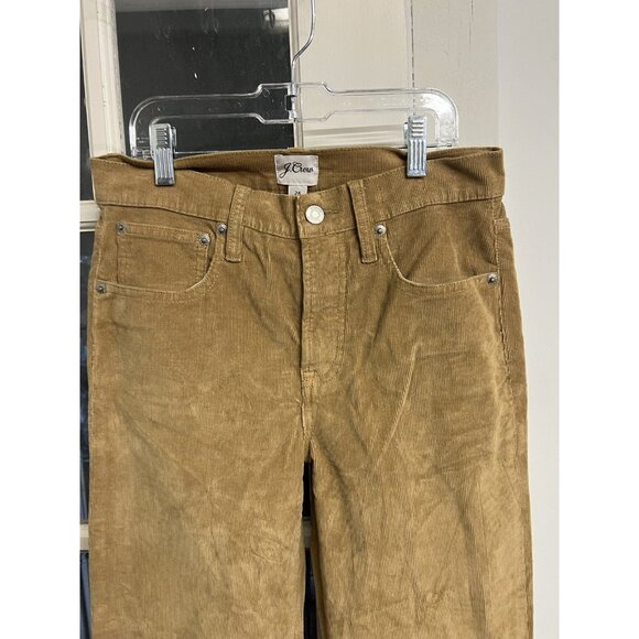 J. Crew Women’s 26 Vintage Slim Straight Corduroy Pants Brown Slacks Preppy - Picture 2 of 7